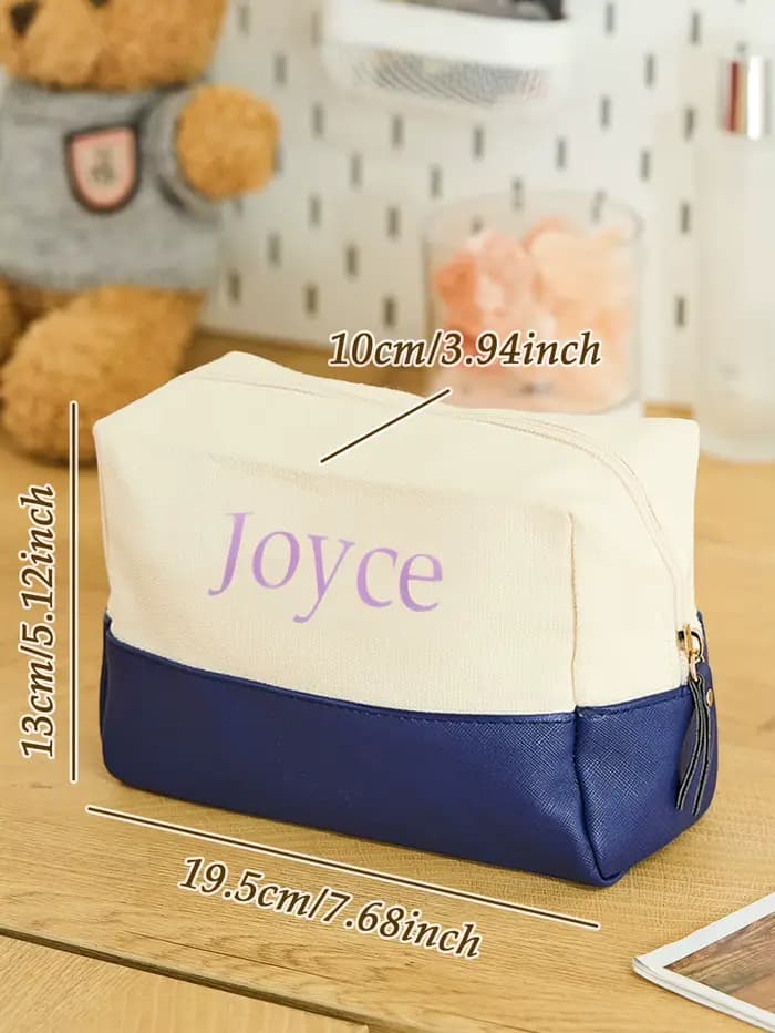 1 pièce Trousse de maquillage personnalisée avec nom