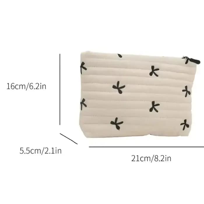 Trousse de maquillage mignonne avec fermeture éclair