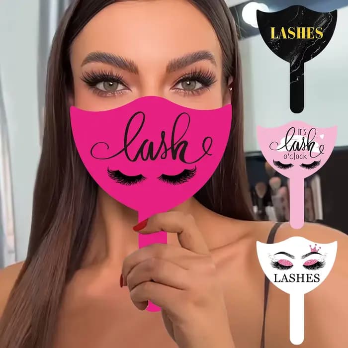 2 pièces technicien de cils Photo accessoire PVC souple cartes de beauté de cils portables pour les