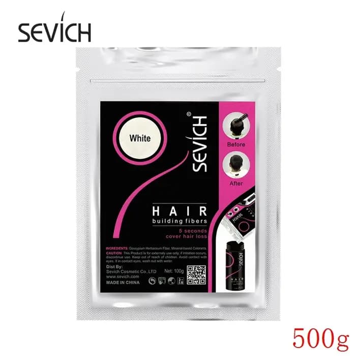 Sevich 500g fibre de renforcement des cheveux 10 couleurs kératine poudres Fibers