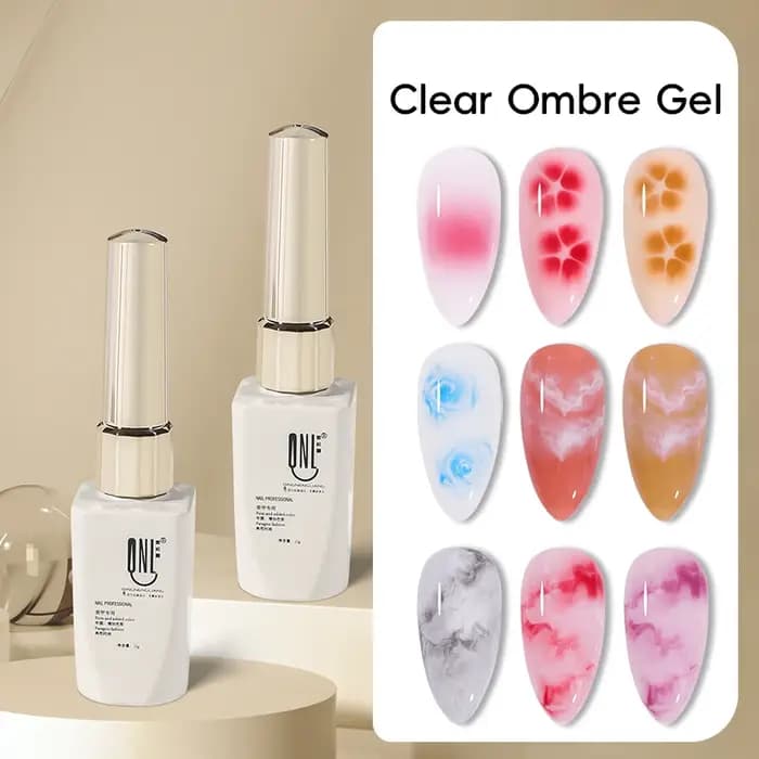 RS NAIL 12ml vernis Gel fleuri clair tremper UV LED Transparent fleur dégradé Gel