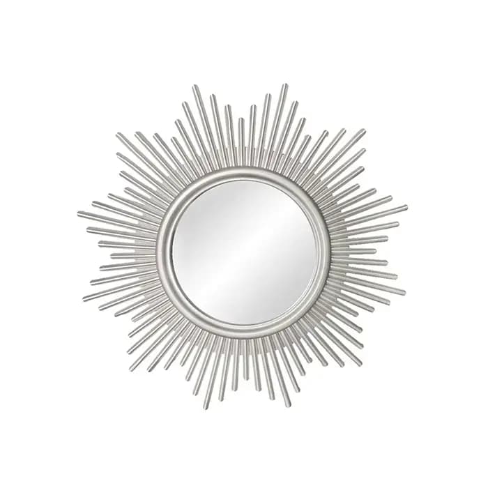 Miroirs muraux décoratifs ronds pour documents dorés
