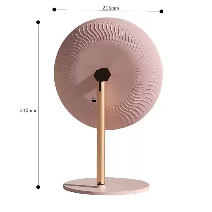 Miroir de maquillage circulaire à LED