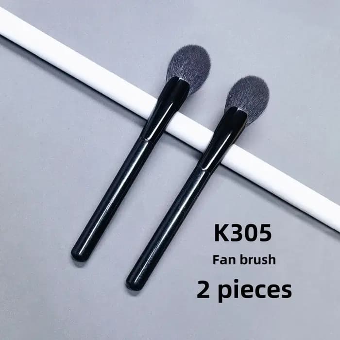 Pinceau de maquillage en poils de chèvre pour surligneur
