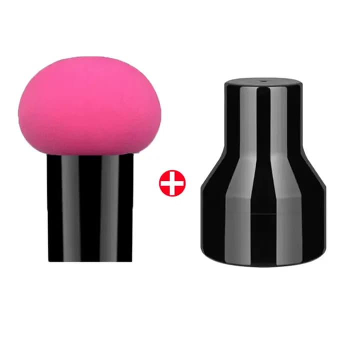 Nouvelle éponge de maquillage en forme de champignon avec boîte de rangement