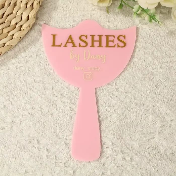 Miroir de poche pour technicien en extensions de cils