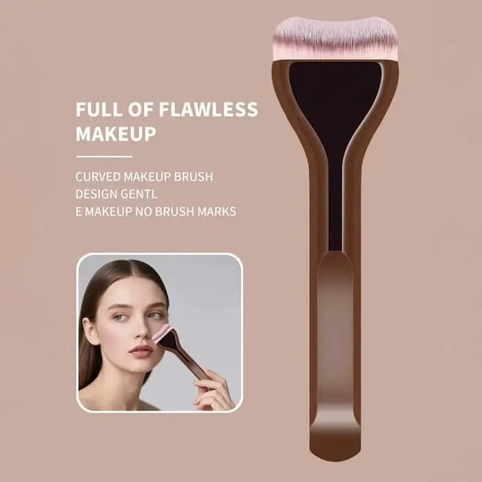 Ensemble de 2 pinceaux de maquillage pour fond de teint