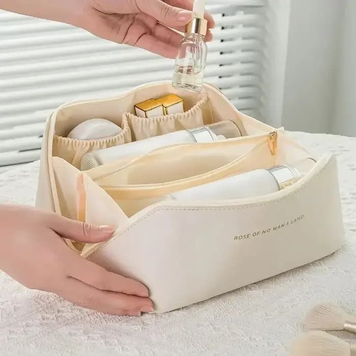 Organisateur de maquillage trousse de toilette féminine sac