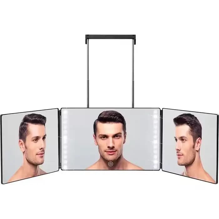 Miroir LED à trois volets