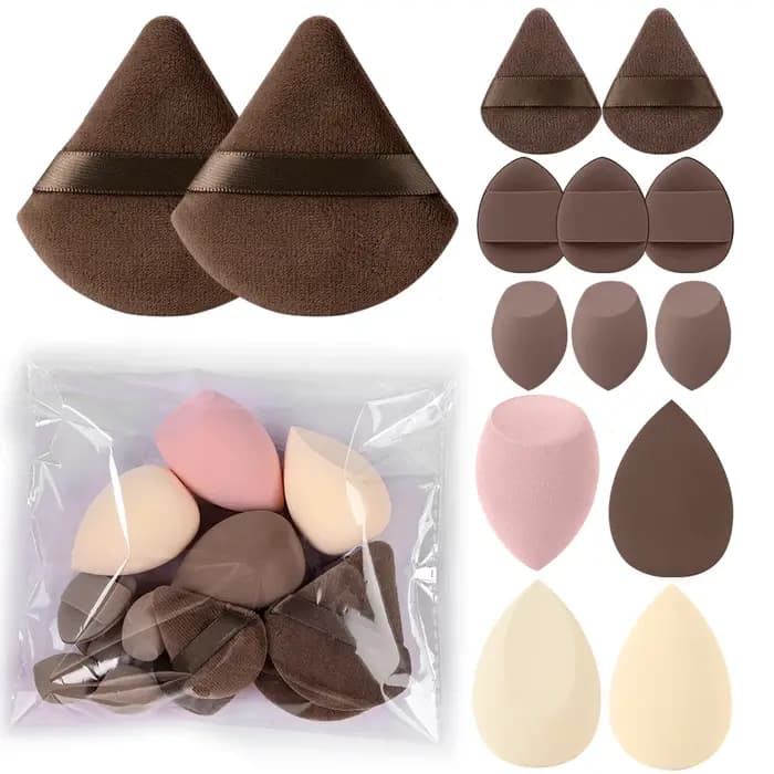 Ensemble professionnel de 3 à 20 pinceaux de maquillage doux et moelleux pour fond de teint