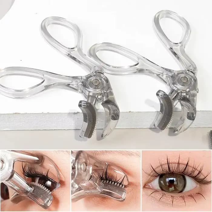 Recourbe-cils grand angle portable avec peigne intégré - pour toutes les formes oculaires | Débardeur pour débutant et
