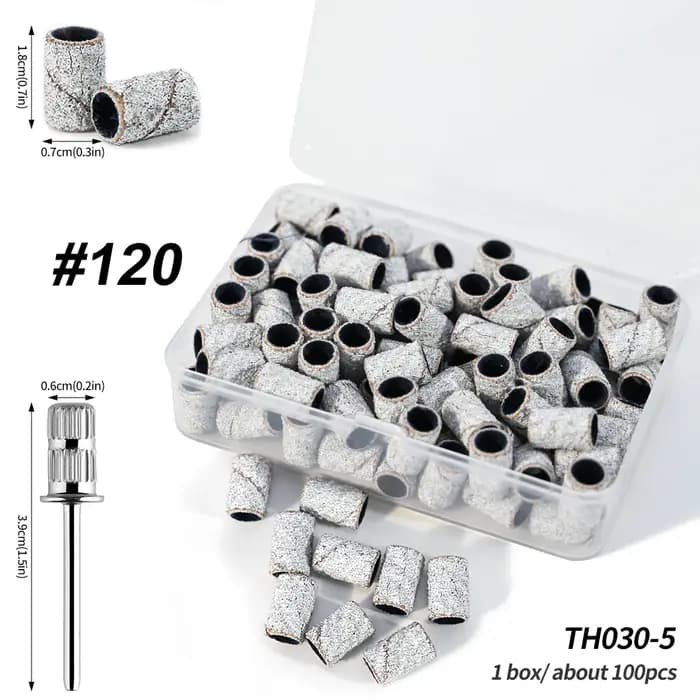 Mini bandes de ponçage zébrées pour ongles