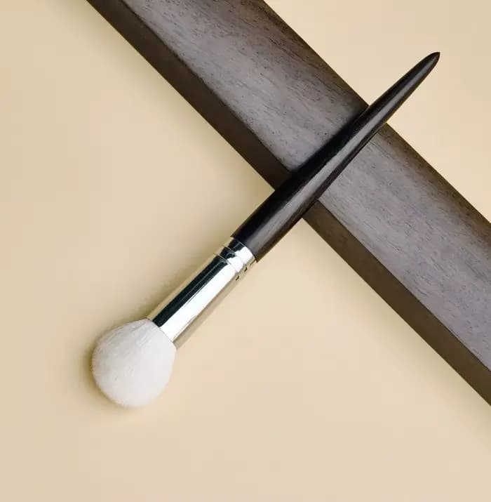 Blush pinceau de maquillage poudre naturel fin cheveux de chèvre luxe ébène poignée pinceaux