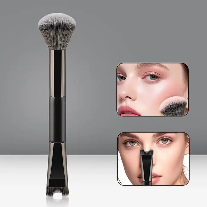 Pinceau de maquillage en forme de U pour Contour du nez, pour sculpter et définir le fond de teint à