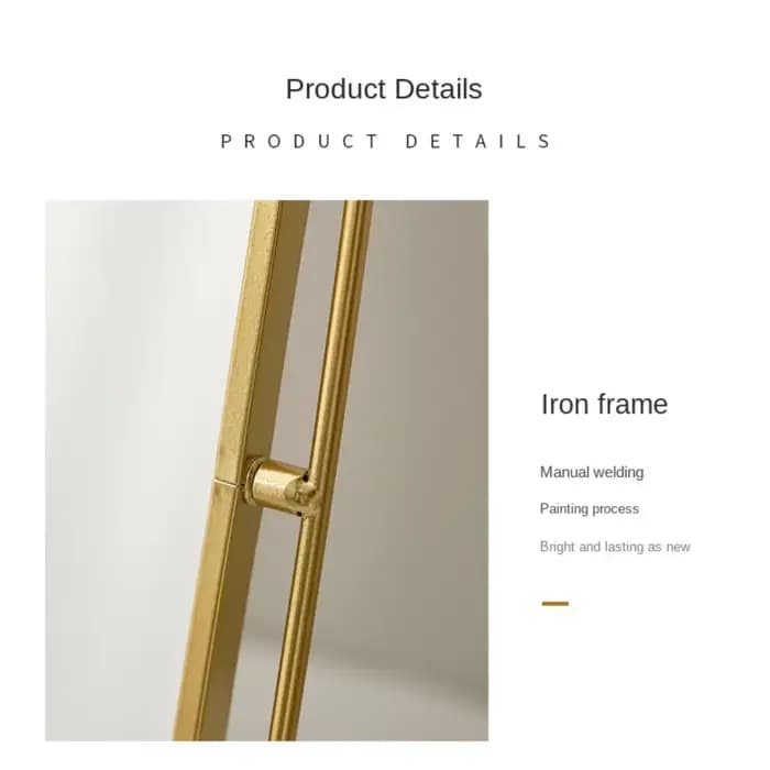Miroir de maquillage nordique Iron Art 360 °