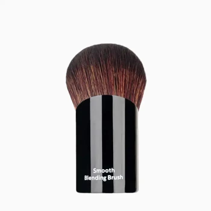 Kabuki – brosse de mélange lisse, coudée, Portable, pour poudre de voyage, fond de teint, outil cosmétique avec cheveux synthétiques