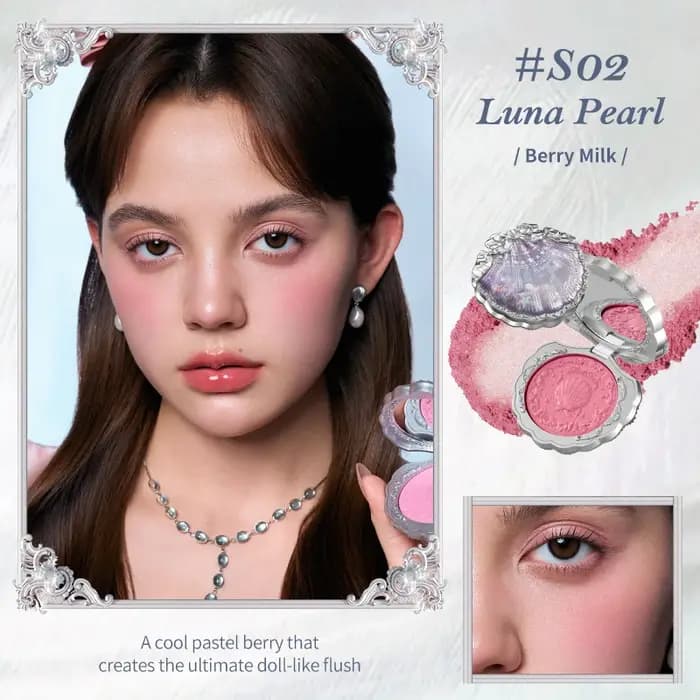 Flower Knows Shell's Jewel Collection Blush en satin de soie