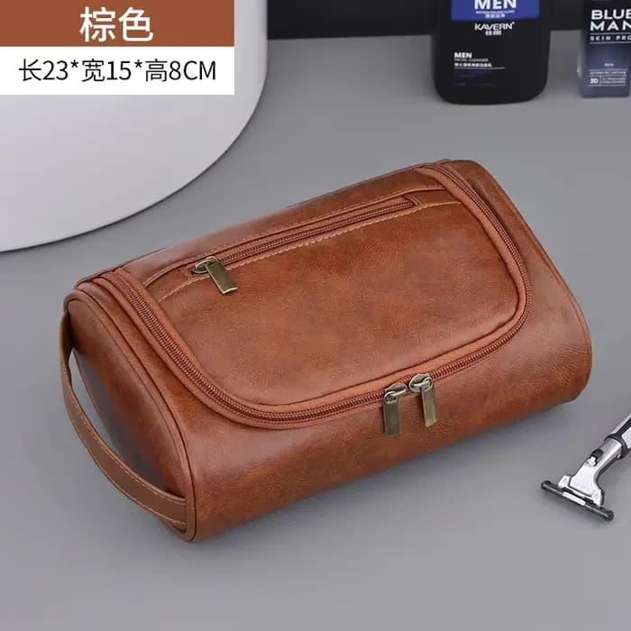 Trousse de toilette de voyage de haute qualité pour femmes et hommes, sacs à cosmétiques rétro en cu