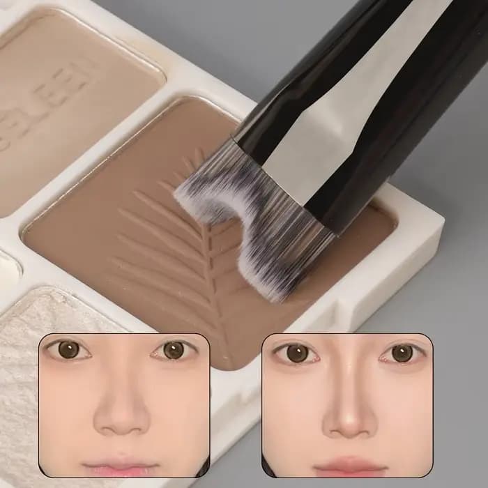 Pinceau de maquillage en forme de U pour Contour du nez