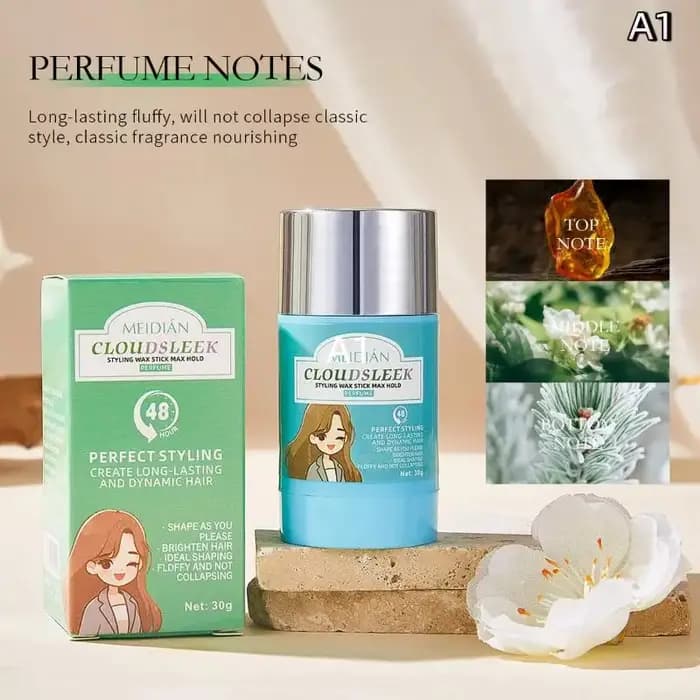 (HG) crème anti-cheveux bâton de coiffure Anti-frisottis tenue longue durée adapté à tous les Types de cheveux outils