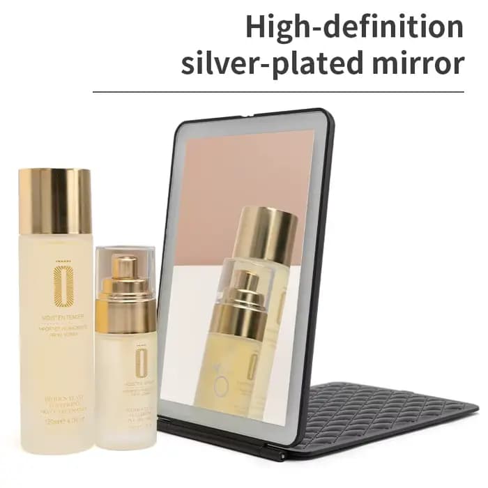 Miroir de maquillage de voyage rechargeable