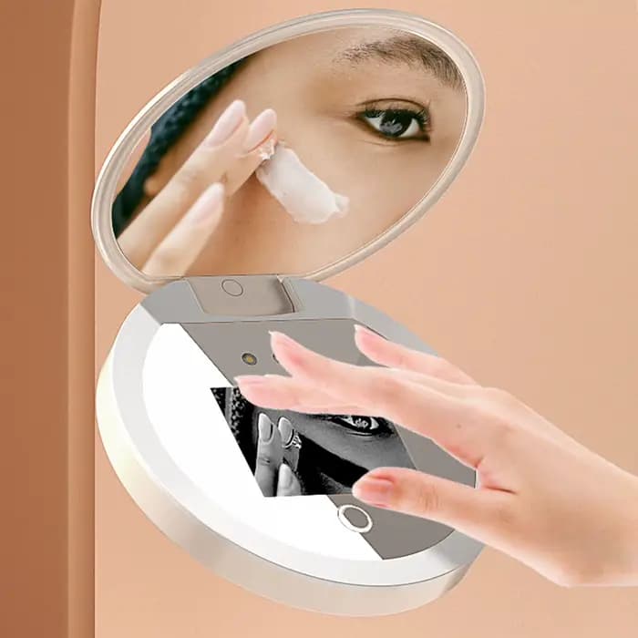 Miroir de maquillage de voyage
