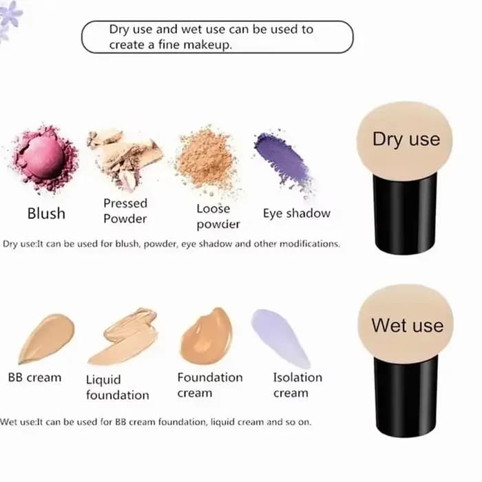 Éponge de maquillage à tête plus lente