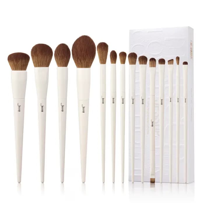 Jessup pinceaux de maquillage 14pc ensemble de pinceaux de maquillage pinceau de fond de teint synth
