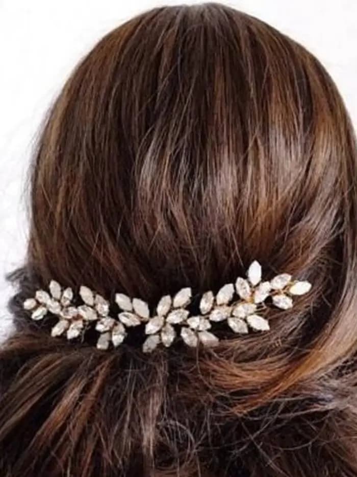 Peigne à cheveux de luxe en strass, coiffure de mariée pour accessoire de cheveux, bandeau élégant fait à la main pour femmes, couvre-chef de mariée, vigne de cheveux de mariage