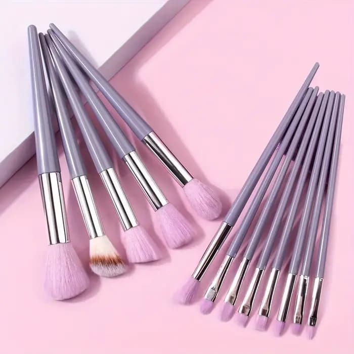 Ensemble de pinceaux de maquillage professionnels 13 pièces avec pochette – poils synthétiques ultra doux