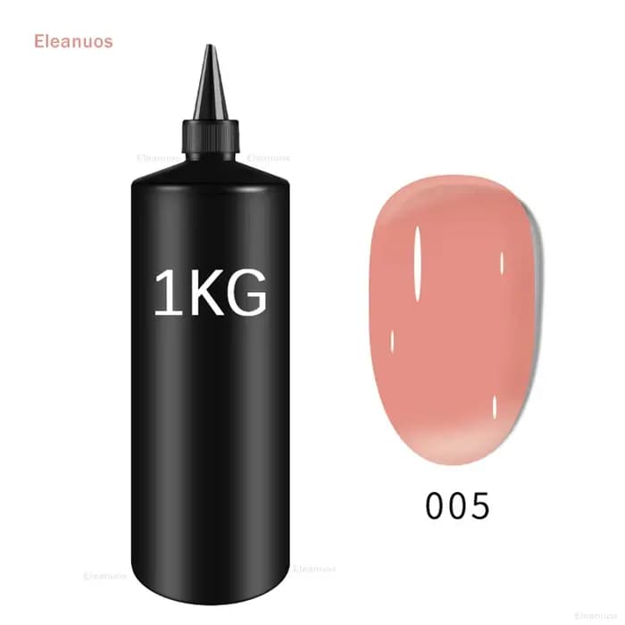 Eleanuos vente en gros 1 kg sans lingette couche de finition Super qualité tremper UV LED Base en caoutchouc recharge