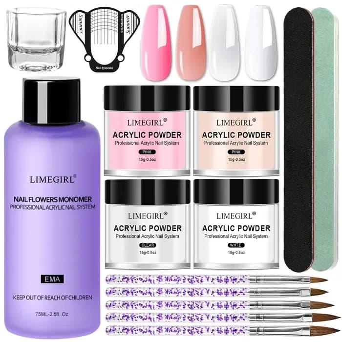 LIMEGIRL Ensemble de poudre acrylique