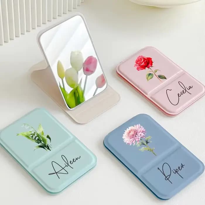 Miroir de maquillage personnalisé