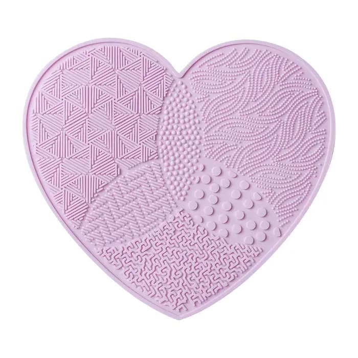Tampon à récurer pinceaux de maquillage nettoyage Silicone avec ventouse amour nettoyant lavage brosse cosmétique fournitures de beauté outil