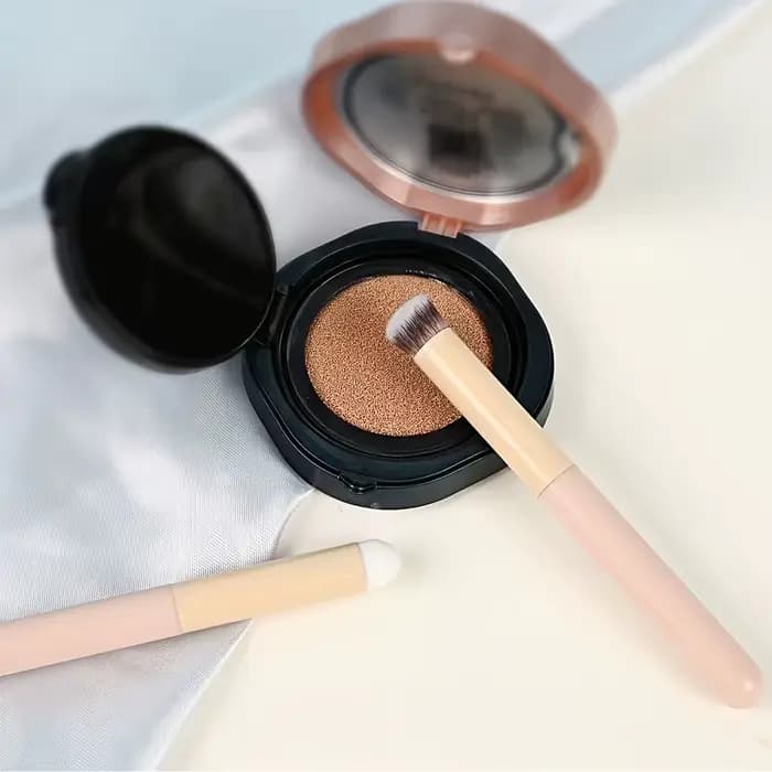 Pinceaux de maquillage à tête d'éponge de champignon doux 3 pièces