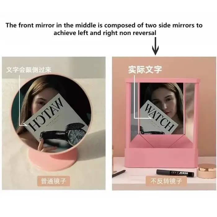 Miroir de maquillage réel