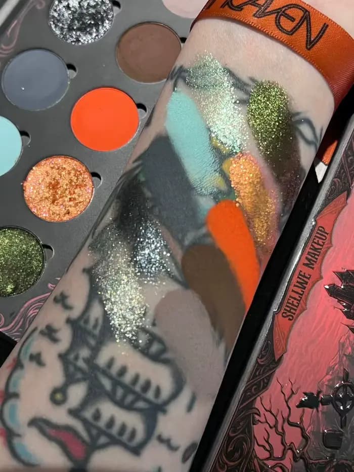 Shellwe Makeup · x Ghoul Co Série de marque Co-branded Nocturnal Flame Night Flame Eye Shadow Disk C