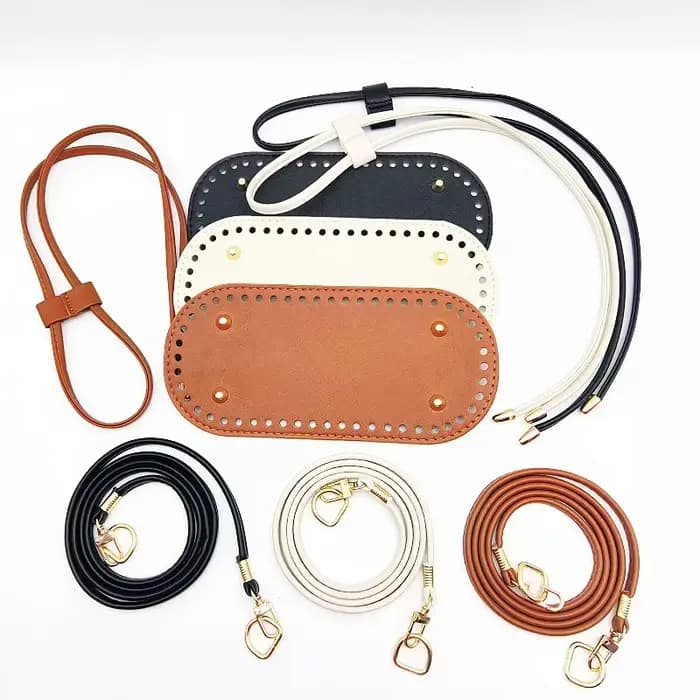 Ensemble d'accessoires de sac au crochet DIY 3 pièces - Bandoulière réglable
