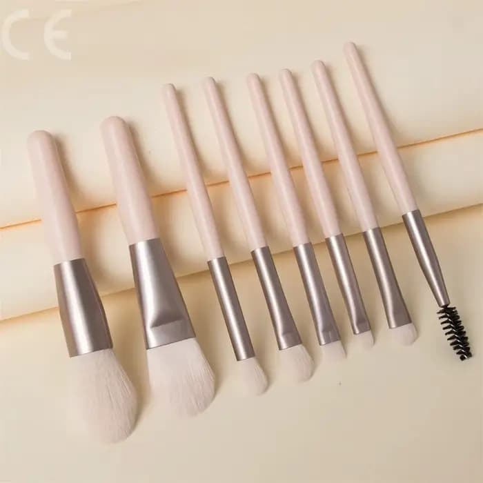 Ensemble de 8 pinceaux de maquillage doux et moelleux pour cosmétiques