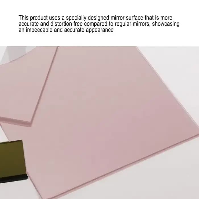 Miroir de Maquillage Carré Non Inversé