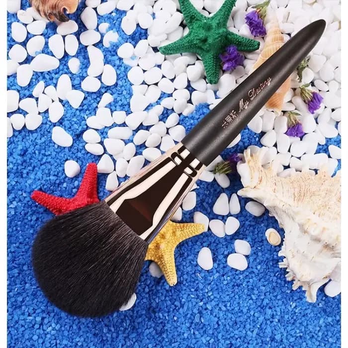 Brosse bronzante 027 grand pinceau de maquillage rond pour poudre de cheveux de chèvre