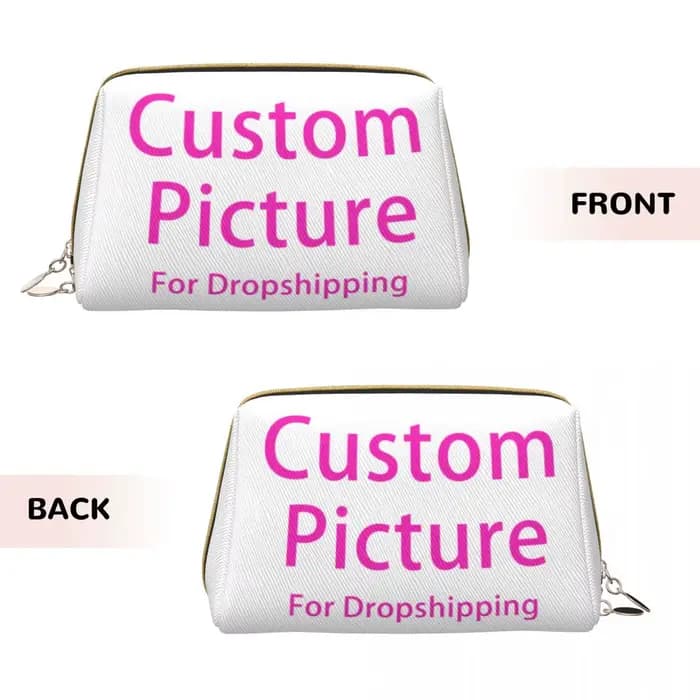 Trousse de toilette personnalisée avec Logo Photo personnalisé pour femmes