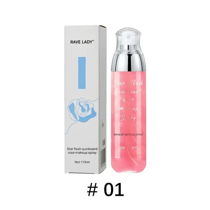 Rave Lady 115ml visage hydratant Spray tonique étoile Flash sables mouvants Rose