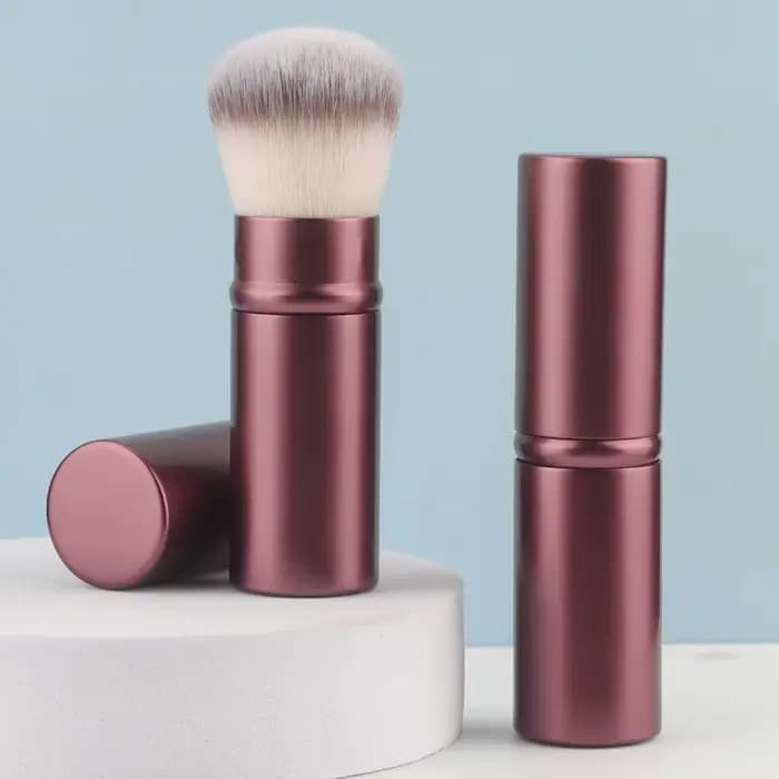 Pinceau de maquillage souple rétractable professionnel, brosse cosmétique réglable pour poudre pour
