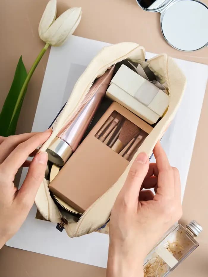 1 pièce Trousse de maquillage personnalisée avec nom