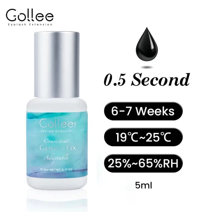Gollee 1s colle à cils secs utilisation de adaptabilité