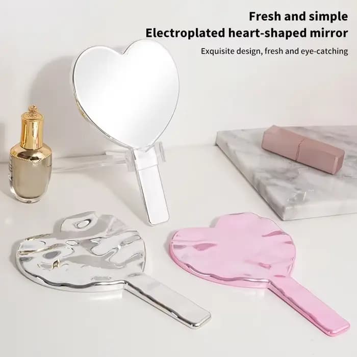 Miroir de maquillage à main