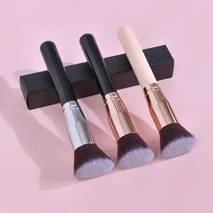 1pc pinceaux de maquillage plats Kabuki fond de teint brosse liquide crème poudre Contour mélange visage réparation outils de beauté Brochas Maquillaje