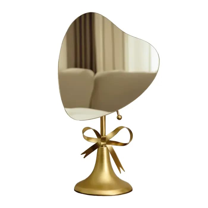 Miroir de maquillage en métal pour la maison