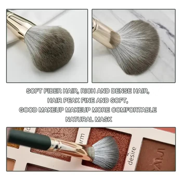 14 pièces pinceaux de maquillage doux moelleux outils